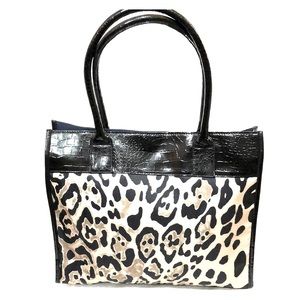 DK Cheetah Satchel Tote. NWOT